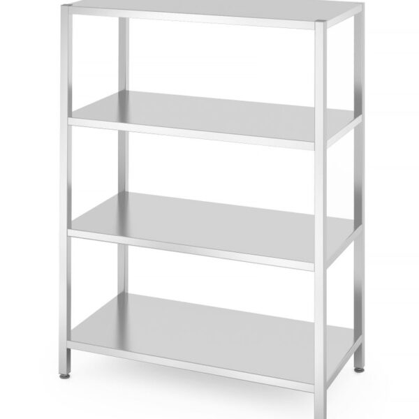 Storage rack with 4 full shelves – bolted