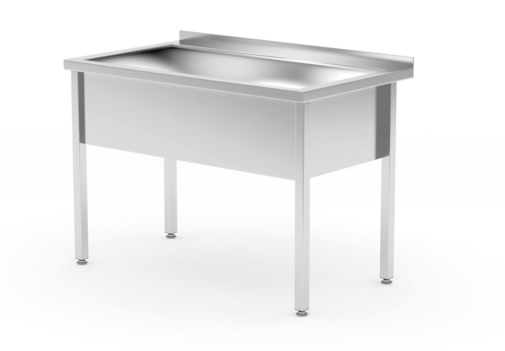 Table with single wash trough – welded