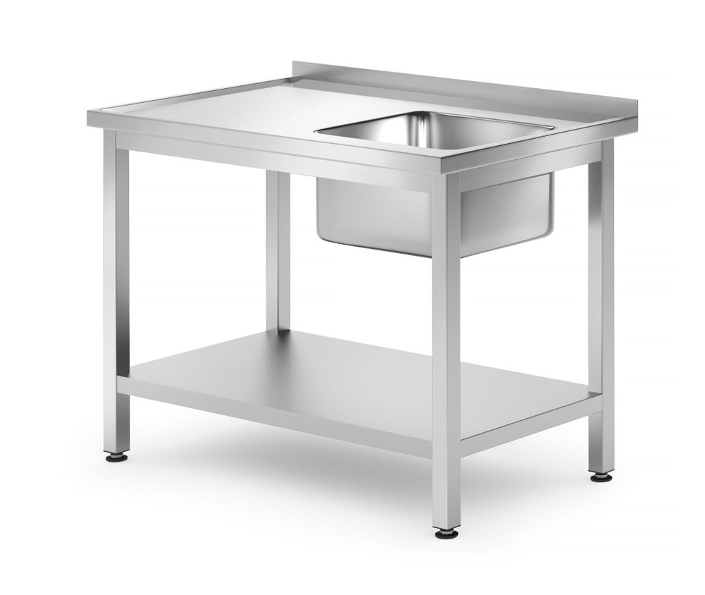 Sink table with shelf – bolted
