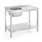 Sink table with shelf – bolted