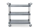 3-shelf polypropylene service cart