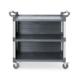 3-shelf polypropylene service cart