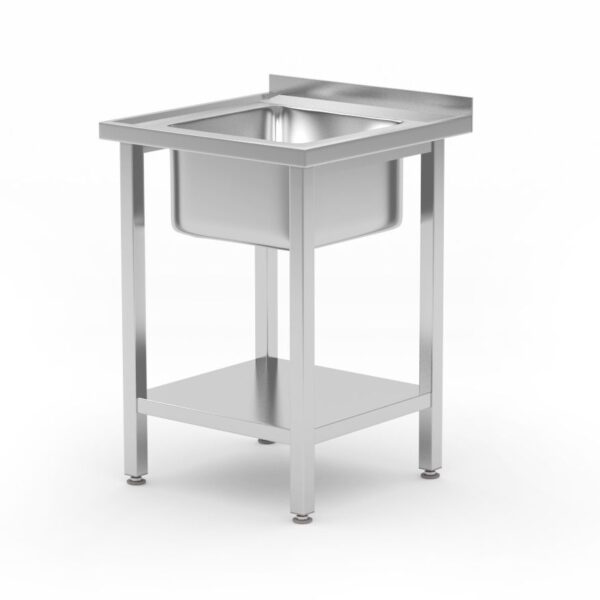 Sink table with shelf