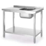 Sink table with shelf