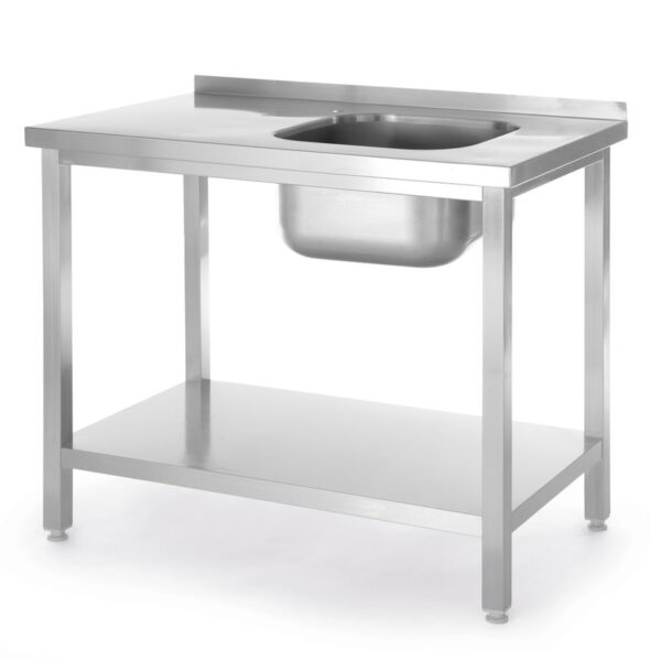 Sink table with shelf