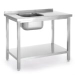 Sink table with shelf