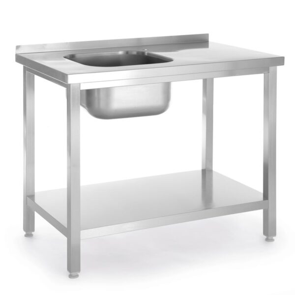 Sink table with shelf