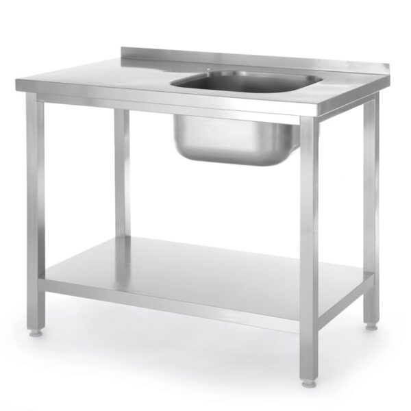 Sink table with shelf
