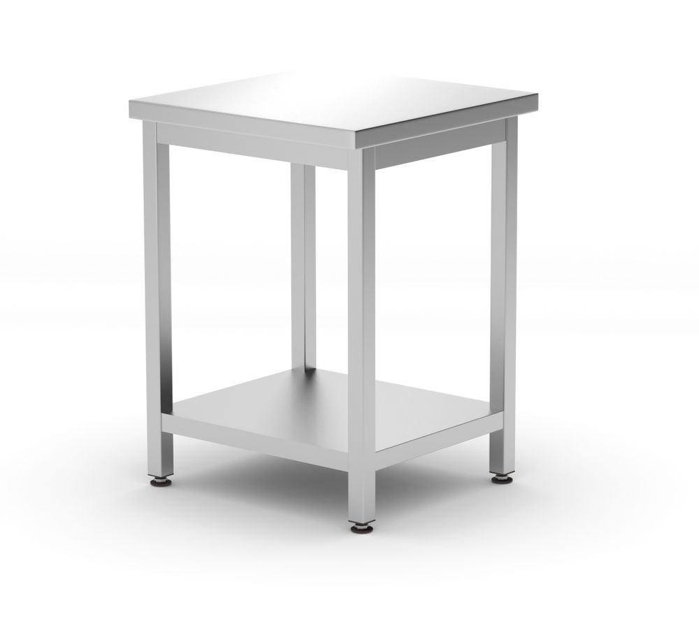 Central table with shelf – bolted