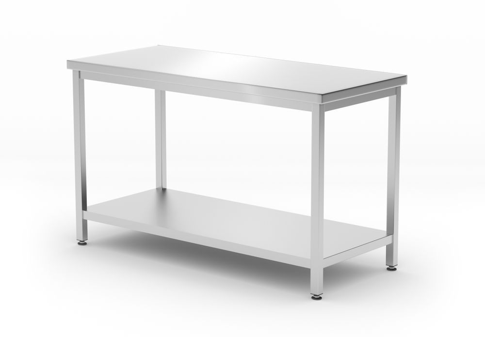 Central table with shelf – bolted