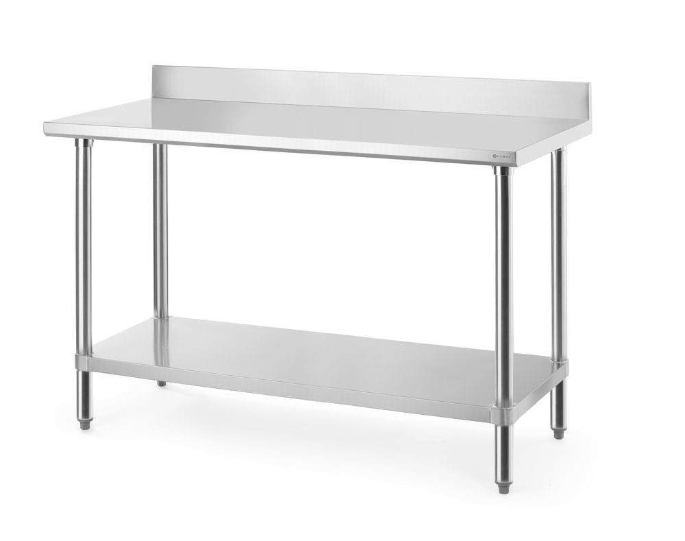 Work table with backsplash