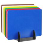 Set of 6 cutting boards HACCP with rack