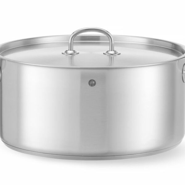 Stew pot low - with lid