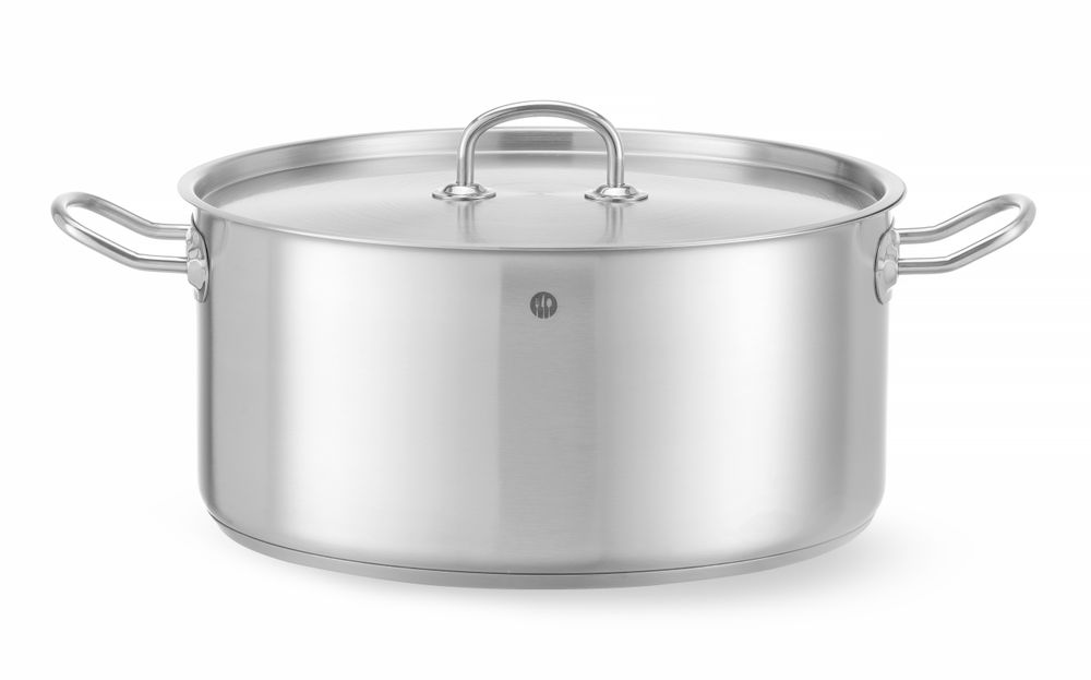 Stew pot low - with lid