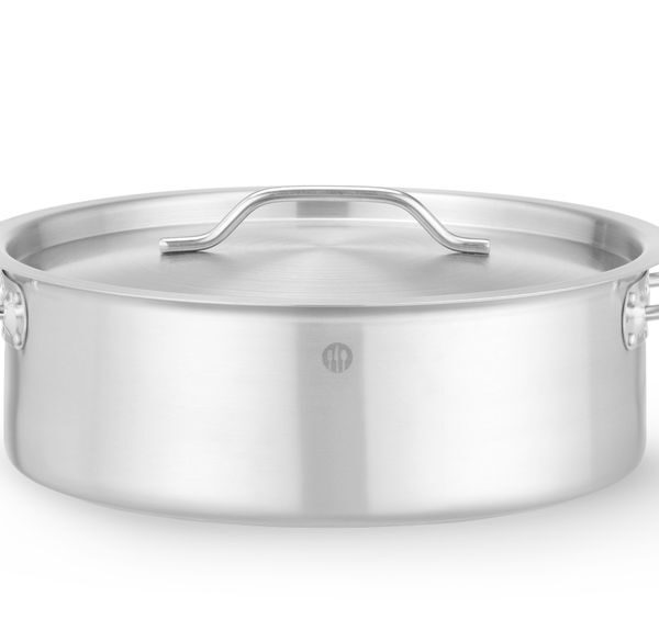 Low pot with lid