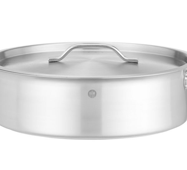 Low pot with lid