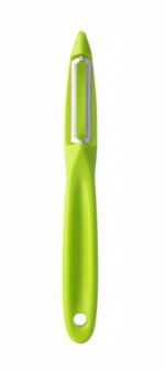 Universal peeler with serrated blade