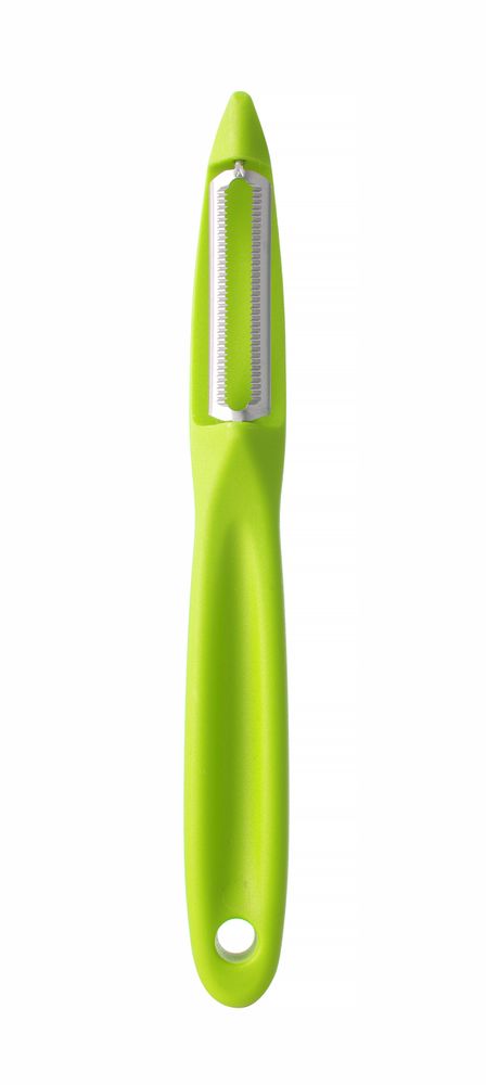 Universal peeler with serrated blade