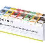 Set of food safety labels