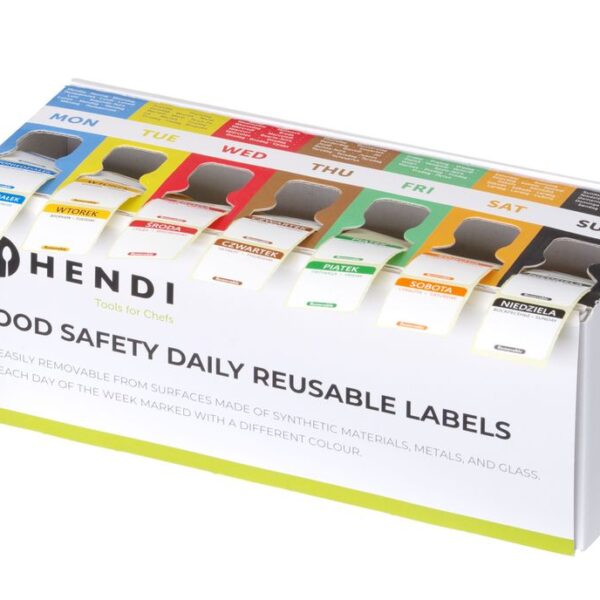 Set of food safety labels
