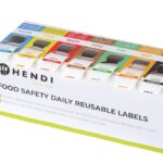 Set of food safety stickers