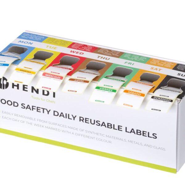 Set of food safety labels