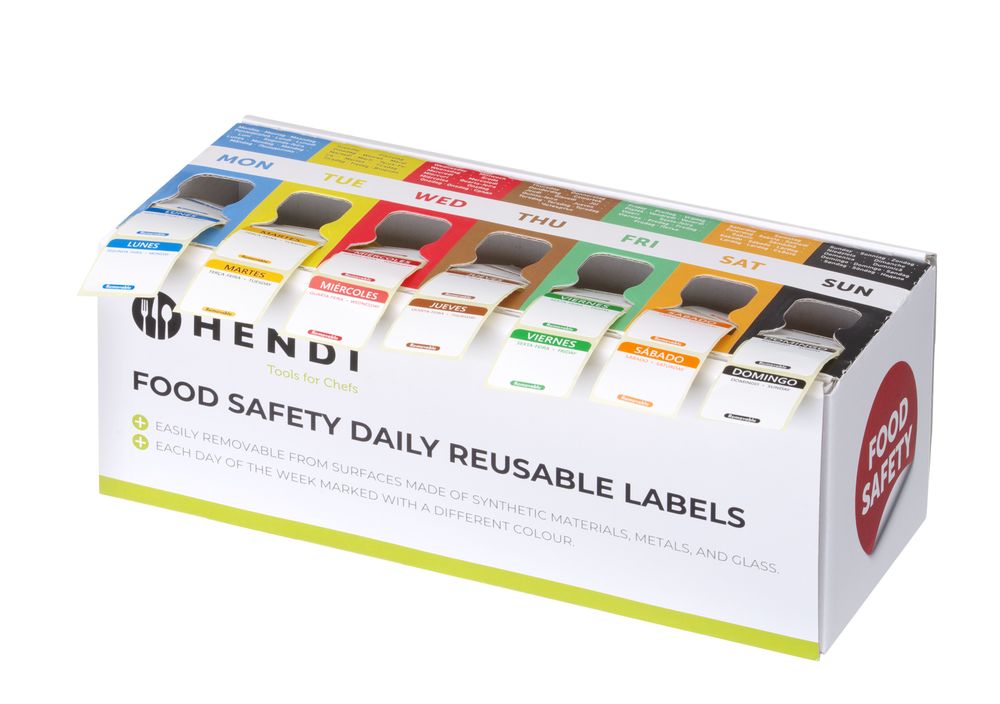 Set of food safety labels