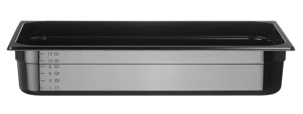 Container GN 1/1 black polycarbonate