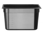 Container GN 1/2 black polycarbonate