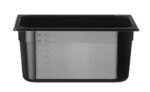 Container GN 1/2 black polycarbonate