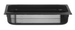 Container GN 1/2 black polycarbonate