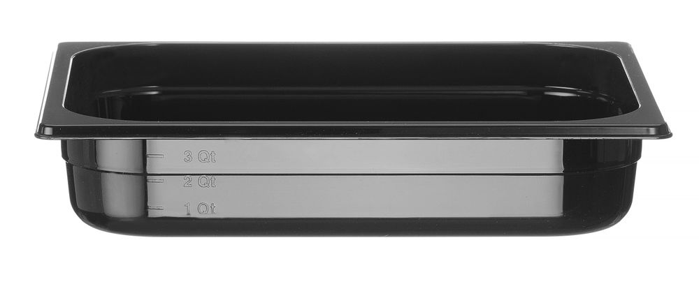 Container GN 1/2 black polycarbonate