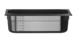 Container GN 1/3 black polycarbonate