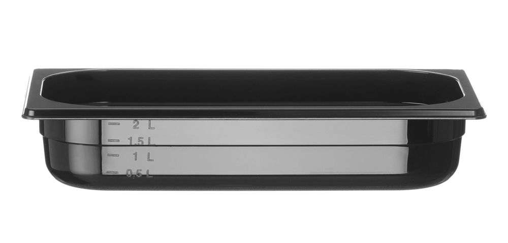 Container GN 1/3 black polycarbonate