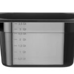 Container GN 1/4 black polycarbonate