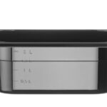 Container GN 1/4 black polycarbonate