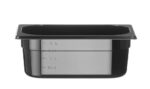 Container GN 1/4 black polycarbonate