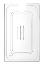 Lid for GN containers with sous vide stick recess