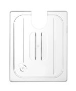 Lid for GN containers with sous vide stick recess