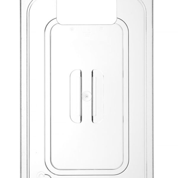 Lid for GN containers with sous vide stick recess
