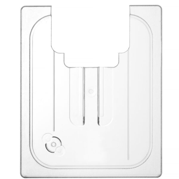 Lid for GN containers with sous vide stick recess