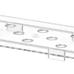 Perforated drip shelf for GN containers polycarbonate