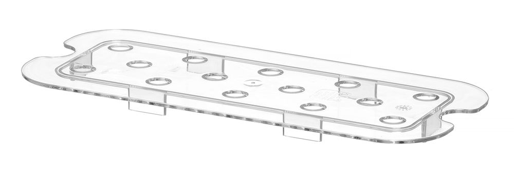 Perforated drip shelf for GN containers polycarbonate