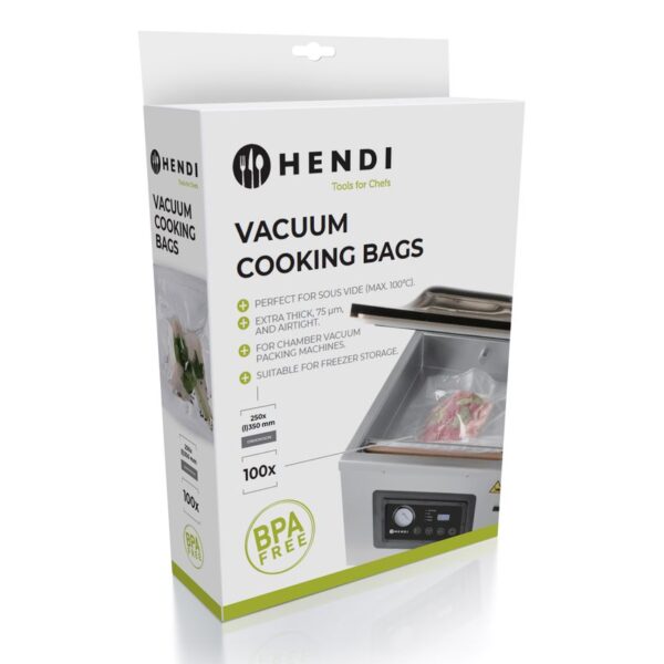Sous-vide cooking bags for vacuum packing machines