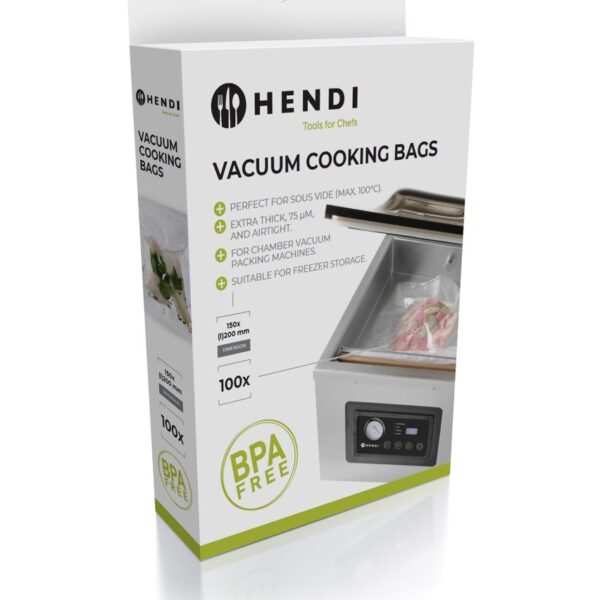 Sous-vide cooking bags for vacuum packing machines