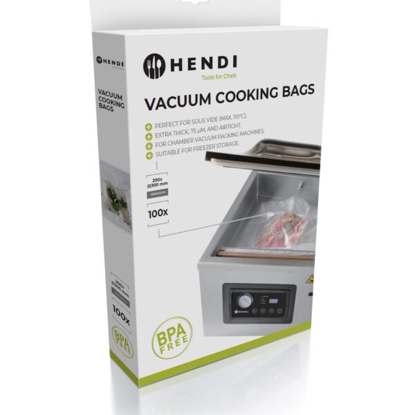 Sous-vide cooking bags for vacuum packing machines