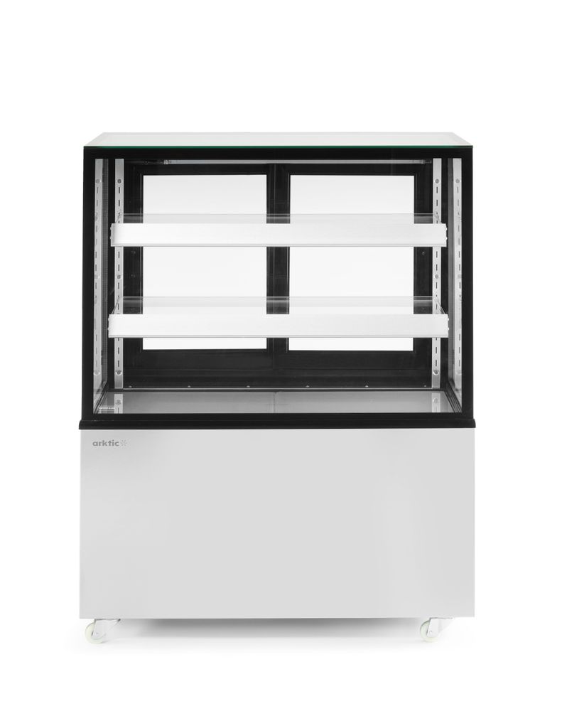 Refrigerated display cabinets with 2 shelves