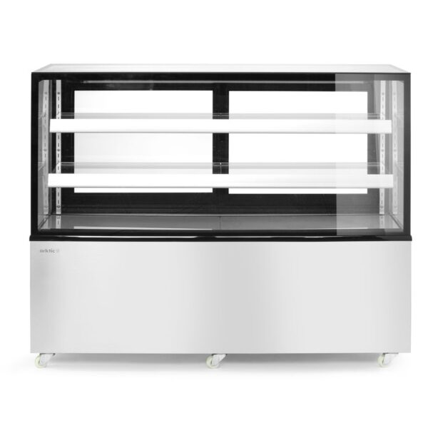 Refrigerated display cabinets with 2 shelves