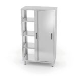 Pass-through cupboard with sliding doors – bolted