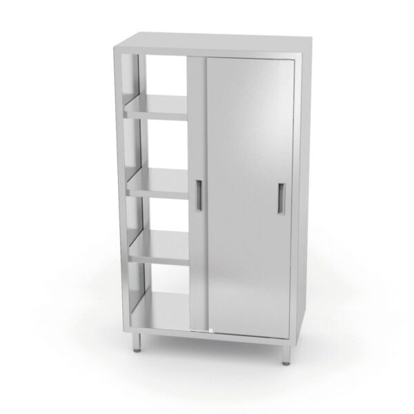 Pass-through cupboard with sliding doors – bolted